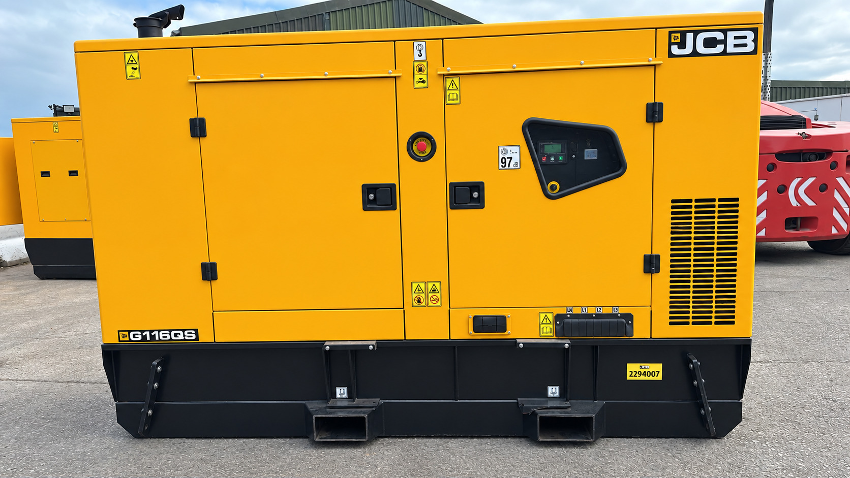 100 kVA JCB G116QS Ex Demo Unused Generator - Unit 2