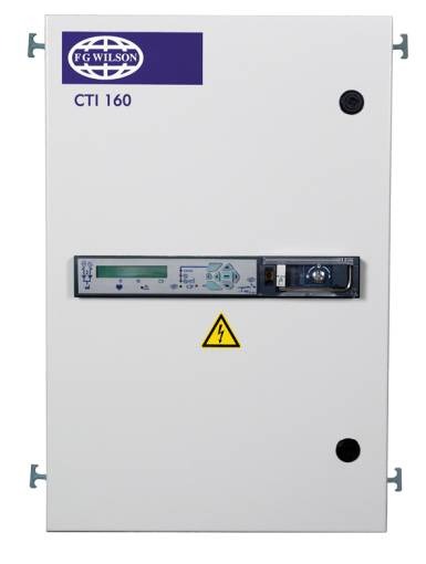 FG Wilson CTI 160 automatic transfer switch panel; representative CTI 63 family image